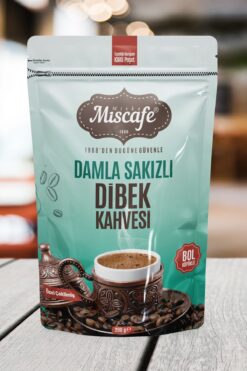 Miska Miscafe Damla Sakızlı Dibek Kahvesi, Taş Değirmende Öğütülmüş, %100 Arabica, 200 Gr.