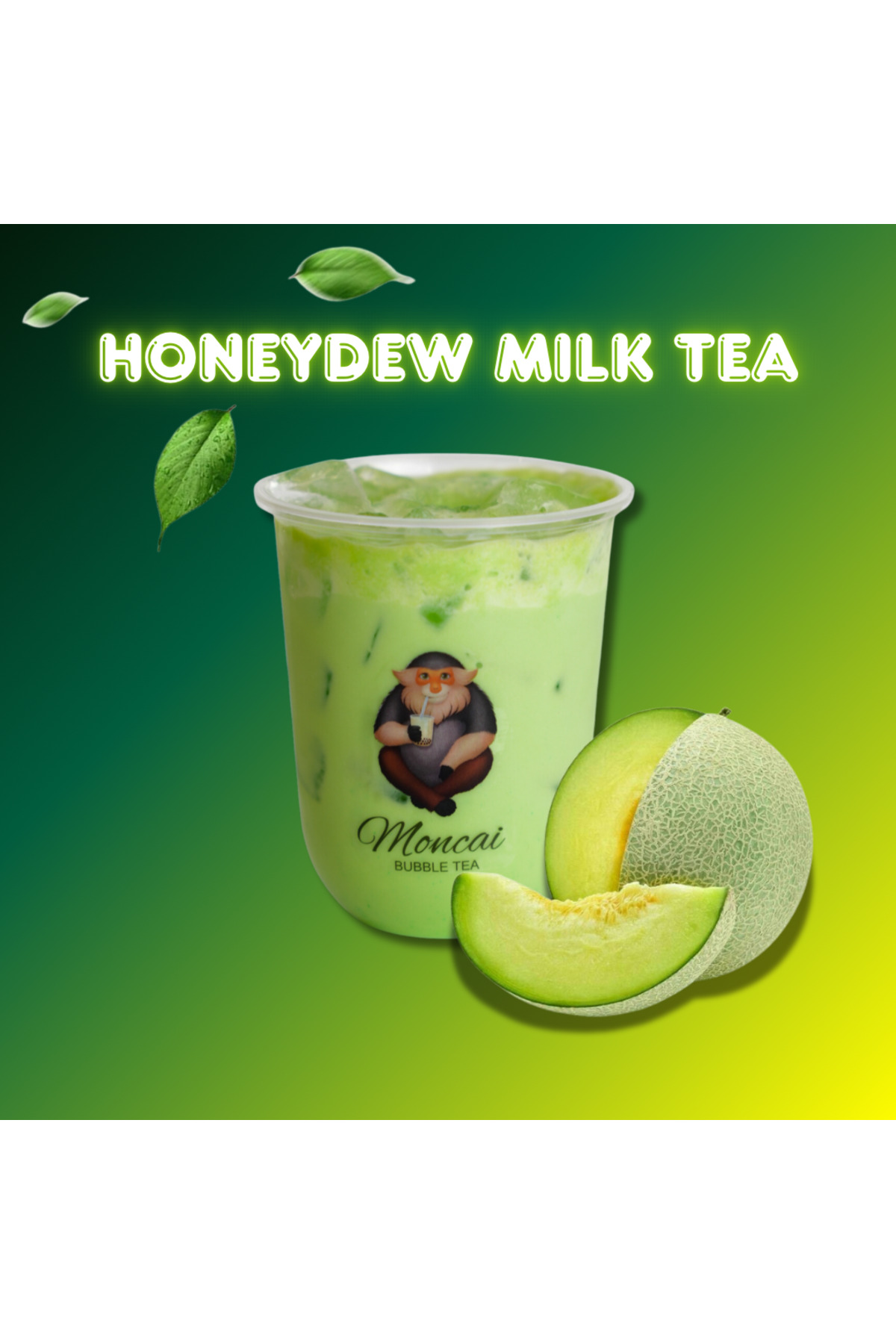 Moncai Bubble Tea HONEYDEW TOZU - Görsel 3