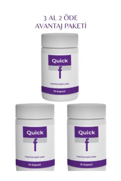Quick F (Fit) Takviye Edici Gıda 3 Kutu (Qu.ic f ) 3 X 15 Caps