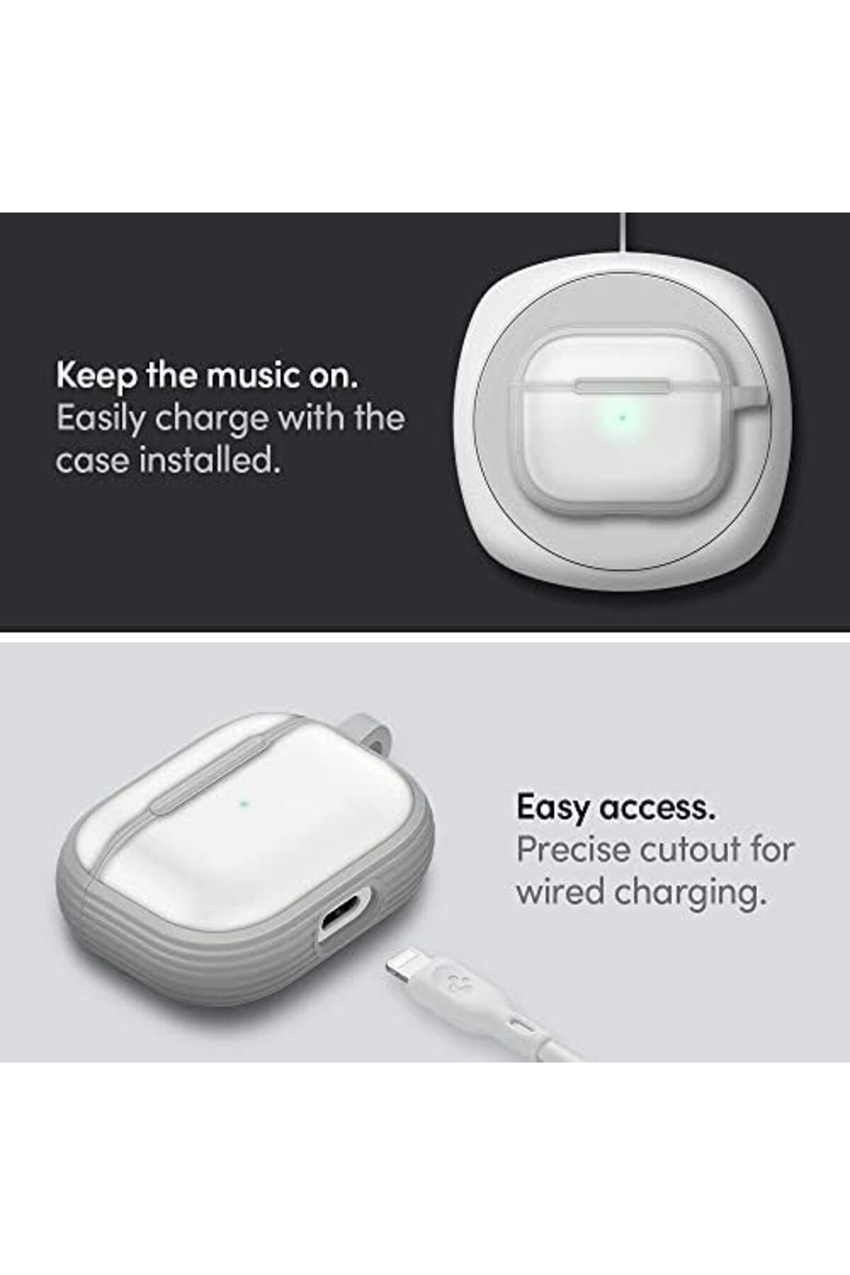 Yıldızan Ciel by Cyrill AirPods (3.nesil) ile uyumlu Kılıf Brick Gray - ASD02156 395519 - Görsel 2