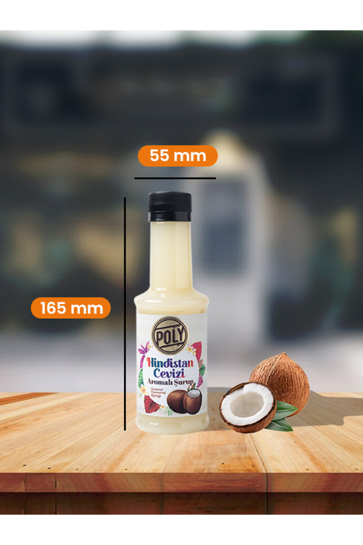 Addis Ababa Coffee Hindistan Cevizi Aromalı Kahve Şurubu 200 Ml. - Görsel 2