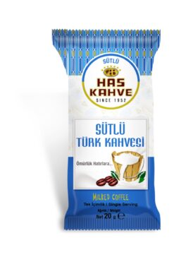Has Kahve Has Tek Içimlik Sütlü Türk Kahvesi 12'li Paket 20 Gr