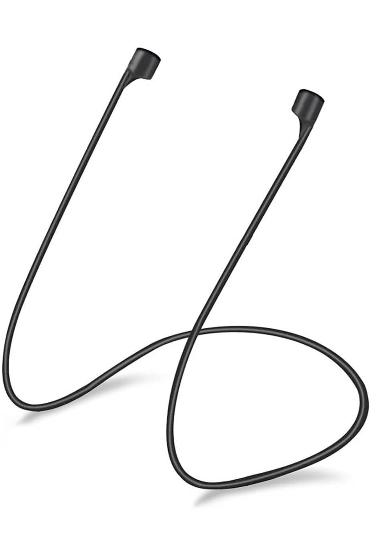 STOREMAX AirPods 1. Nesil / 2. Nesil için Manyetik Mıknatıslı Kulaklık İpi Siyah [AirPods 1/2 ile Uyumlu Kılı