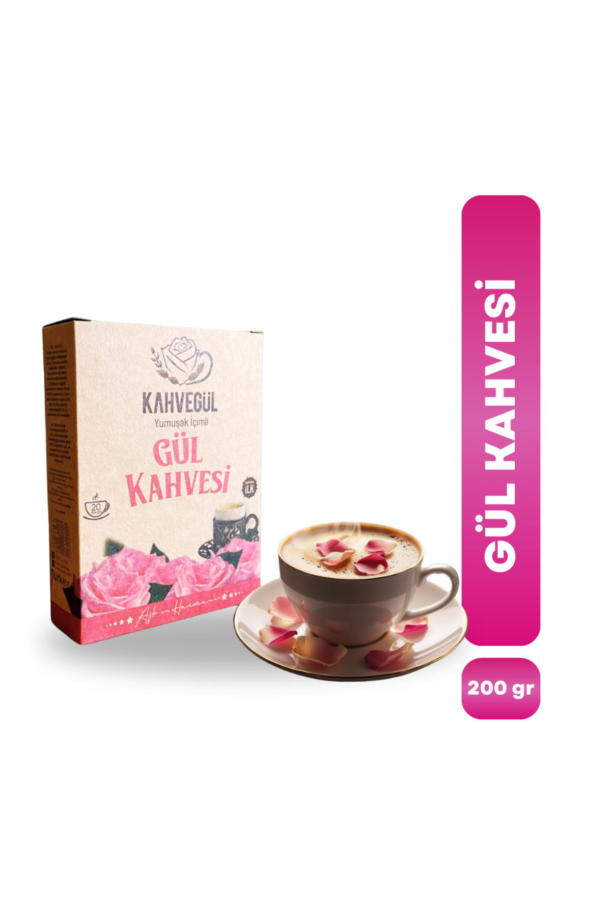 KAHVEGÜL Gül Kahvesi 200gr Kutulu
