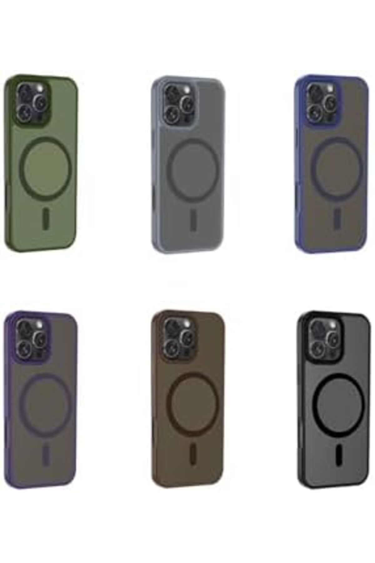 STOREMAX 16 Pro Max ile Uyumlu Sio ile Uyumlu Şarj Özellikli Mat Kılıf – Siyah 1155328 - Görsel 2