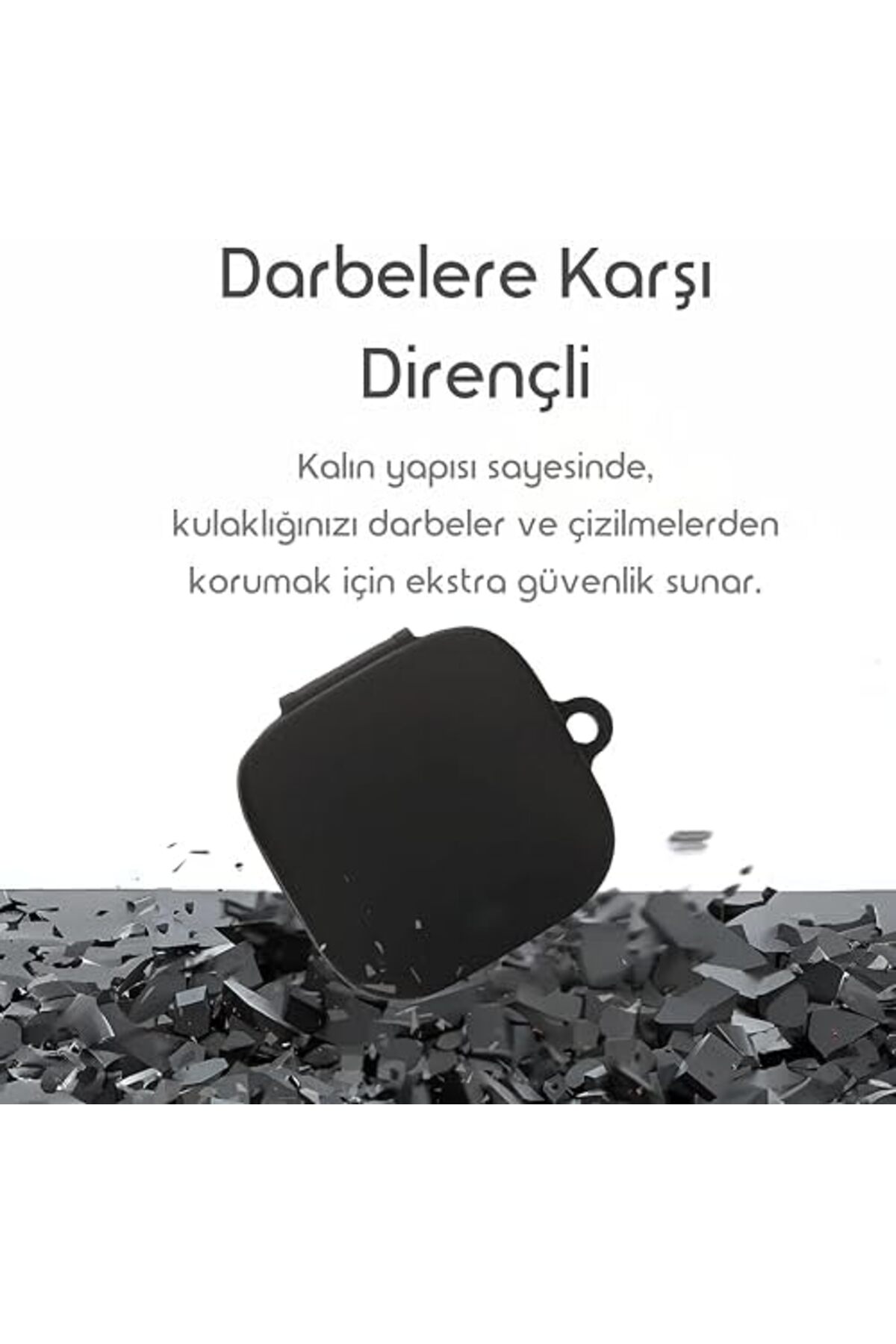 STOREMAX Buds 6 için Kulaklık Kılıfı Kalın Yapılı 360° Koruma Sağlayan Darbelere Karşı Dirençli Taşıma Askılı - Görsel 2