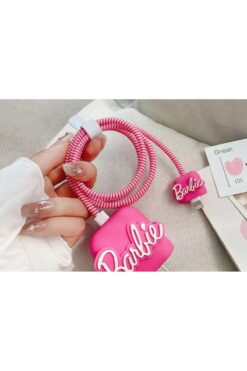 STOREMAX Başlığı Ve Kablo Kılıf Karakterli 4'lü Set 20 W Type-c Şarj Cihazı Uyumlu Şarj Cihazı Kılıfı Şa