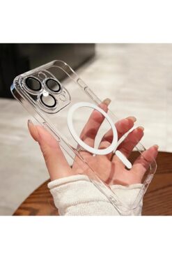 STOREMAX 14 Pro ile uyumlu Kılıf Crystal Clear ile uyumlu Şarj Özellikli, Hissiyat, Slot ve Tuşlara Rahat Eri