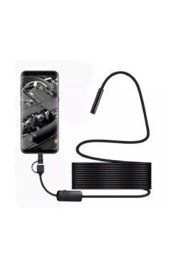 doremodam Vtn-02 Endoskop Yılan Video Kamera Led’li 2 Metre 7 Mm Sert Kablo Su Geçirmez ( Lisinya )