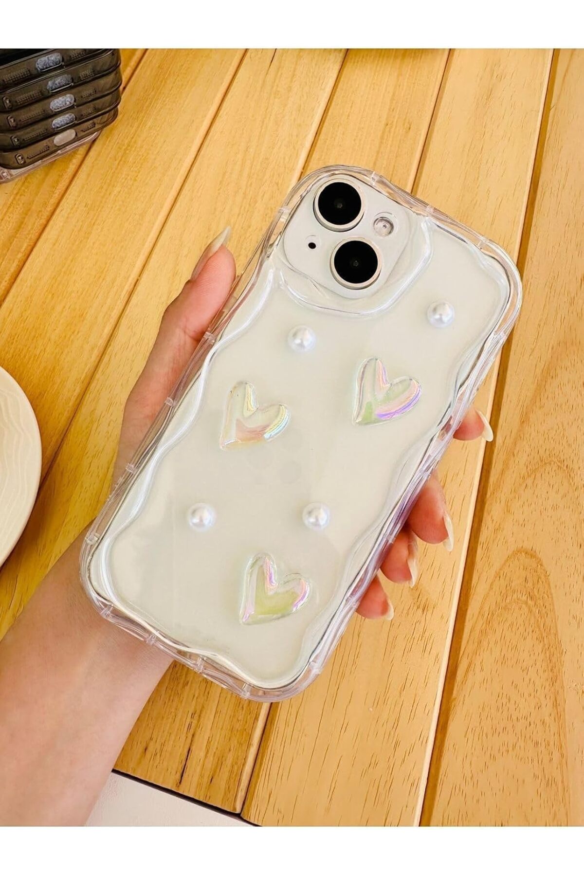 STOREMAX Aksesuar 13 Ve 14 ile Uyumlu 3d Oyuncaklı Inci Tasarımlı Esnek Silikon Kılıf 1154848