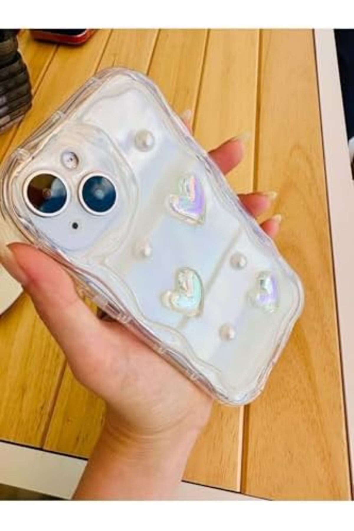 STOREMAX Aksesuar 13 Ve 14 ile Uyumlu 3d Oyuncaklı Inci Tasarımlı Esnek Silikon Kılıf 1154848 - Görsel 2