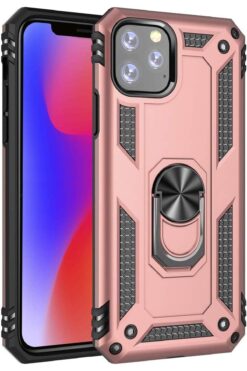 STOREMAX 11 Pro (5.8'') uyumlu  Kılıf Ring Holder Rose [ 11 Pro ile Uyumlu Kılıf - Rose ]