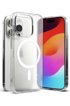 STOREMAX İphone 15 Pro Max için ile Uyumlu Arkası Mat Görünümlü Polikarbonat Kenarları Silikon Parmak İzi Tut