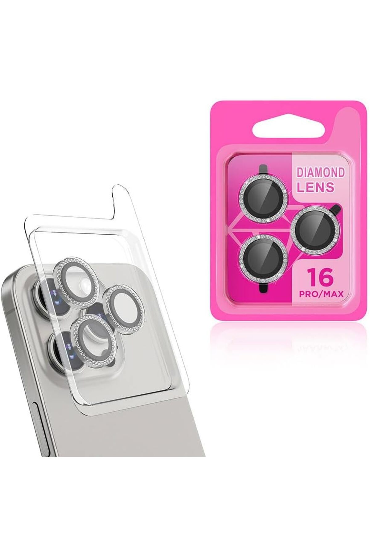 STOREMAX İle Uyumlu 16 Pro 16 Pro Max CL-06 Kamera Lens Titanyum-Gri 1171935