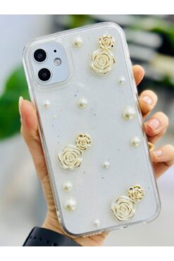 STOREMAX trendflare Aksesuar 11 ile Uyumlu İNCİ GÜL Tasarımlı Oyuncaklı Esnek Silikon Kılıf modasplash 117526