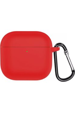STOREMAX AirPods 4 Kılıf Askılı Mat Silikon Kırmızı [AirPods 4 ile Uyumlu Kılıf - Kırmızı] 224120