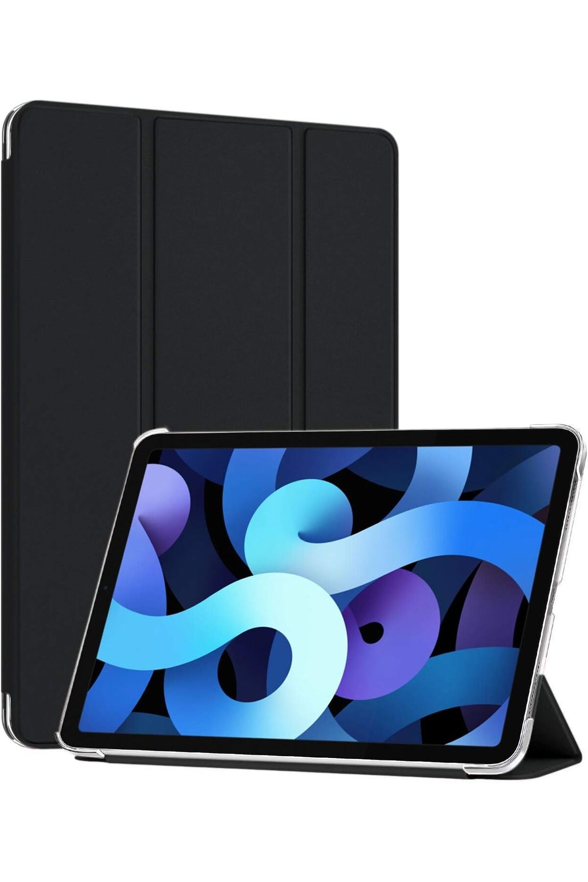 STOREMAX iPad Pro 11 2024 Kılıf (A2836-A2837) Slim Translucent Back Smart Cover Siyah [iPad Pro 11 2024 ile U