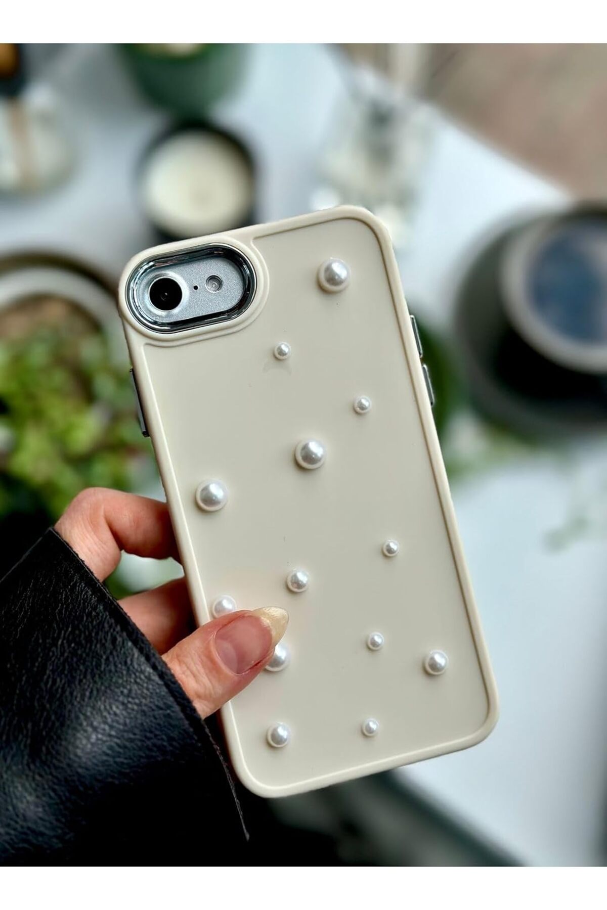 STOREMAX Aksesuar 7-8 - Se 2020 - Se 2022 Uyumlu Pearl 3D Oyuncak Tasarımlı Esnek Silikon Kılıf - Krempearl