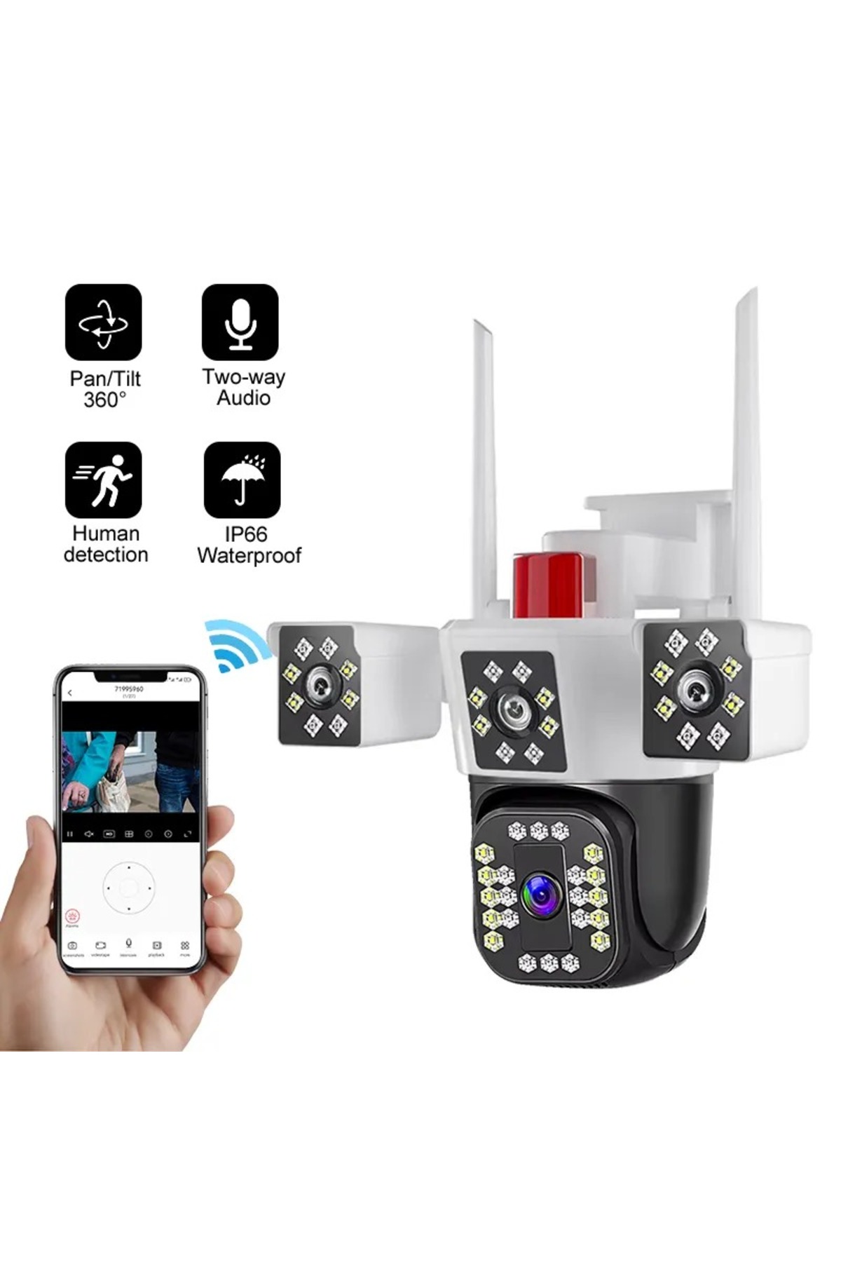 yoosee YS-24 PRO KAMERA İP WİFİ DIŞ MEKAN - Görsel 3