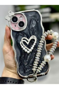 STOREMAX Aksesuar 15 ile Uyumlu KALP Oyuncak Tasarımlı Esnek Silikon Kılıfı 1157054