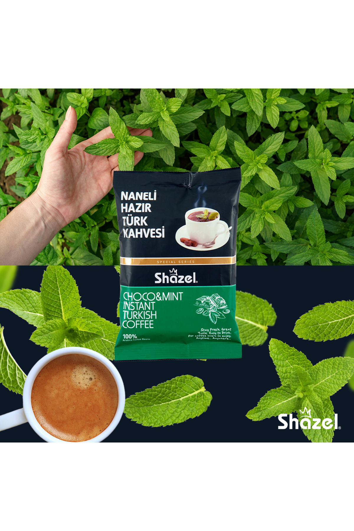 Shazel Naneli Hazır Türk Kahvesi 100 G X 2 Adet (AROMALI) - Görsel 2