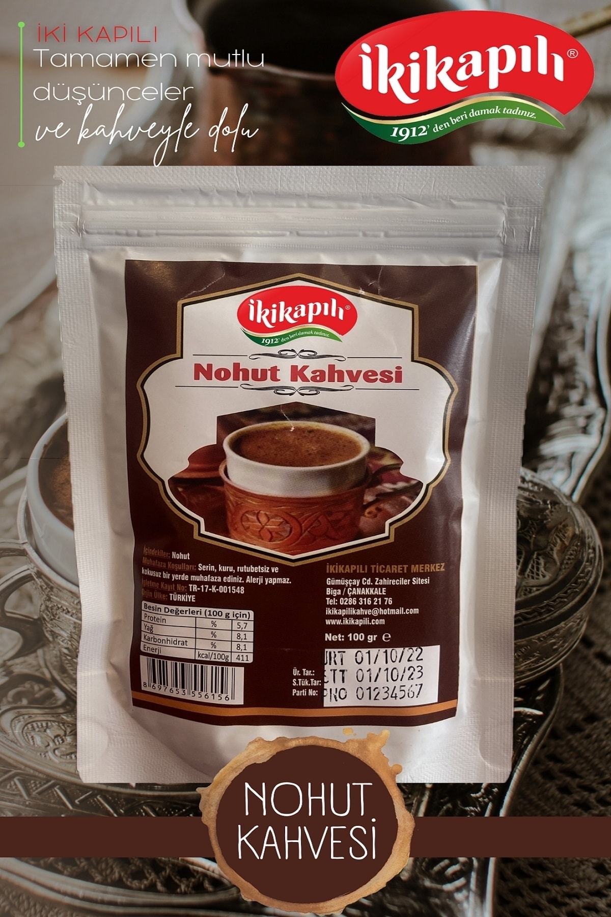 İki Kapılı Doğal Öğütülmüş Türk Nohut Kahvesi 100gr. - Görsel 2