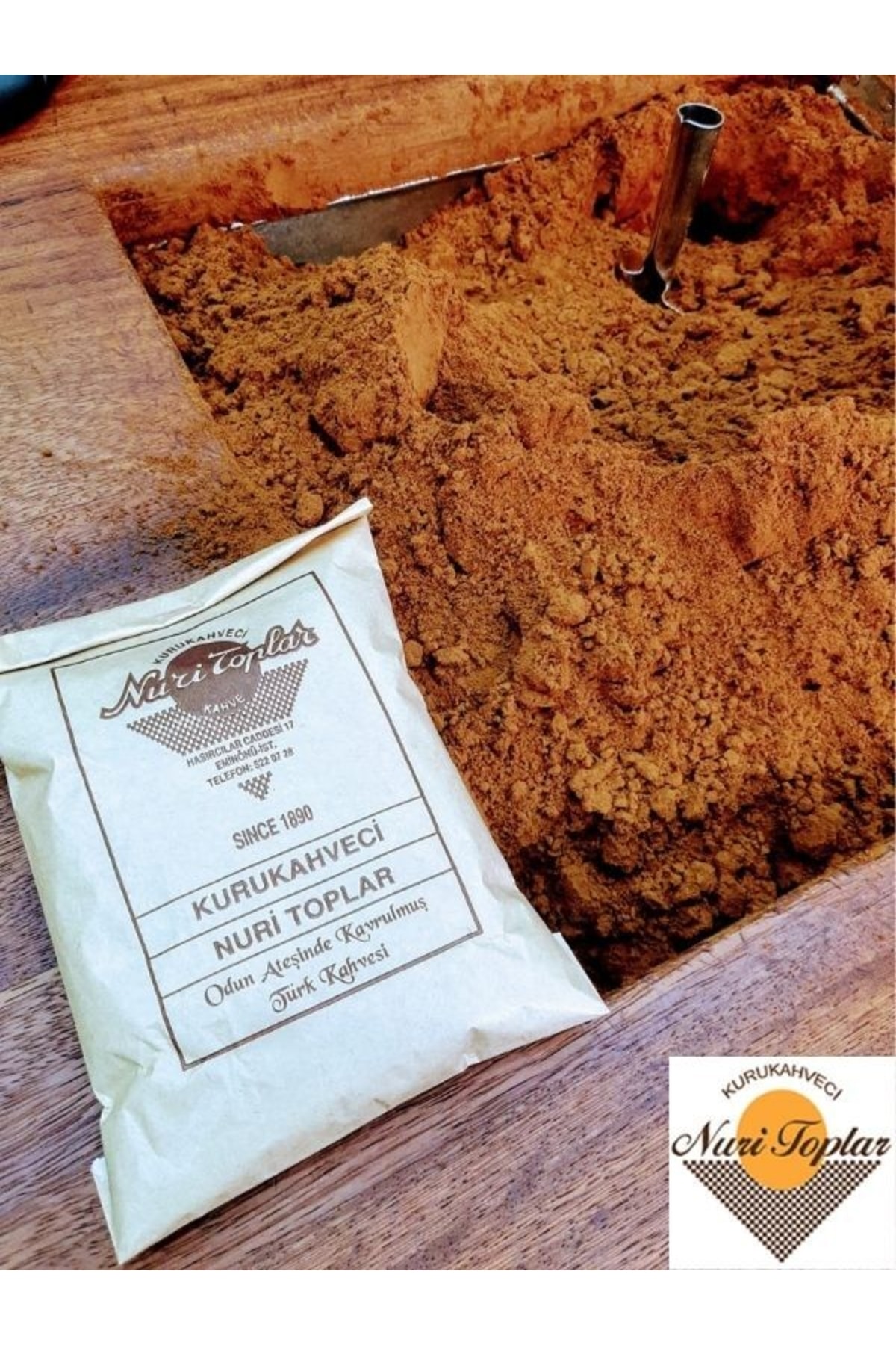 kurukahveci nuri toplar Türk Kahvesi 250 Gr. 4 Adet(GÜNLÜK ÇEKİLMİŞ) - Görsel 2