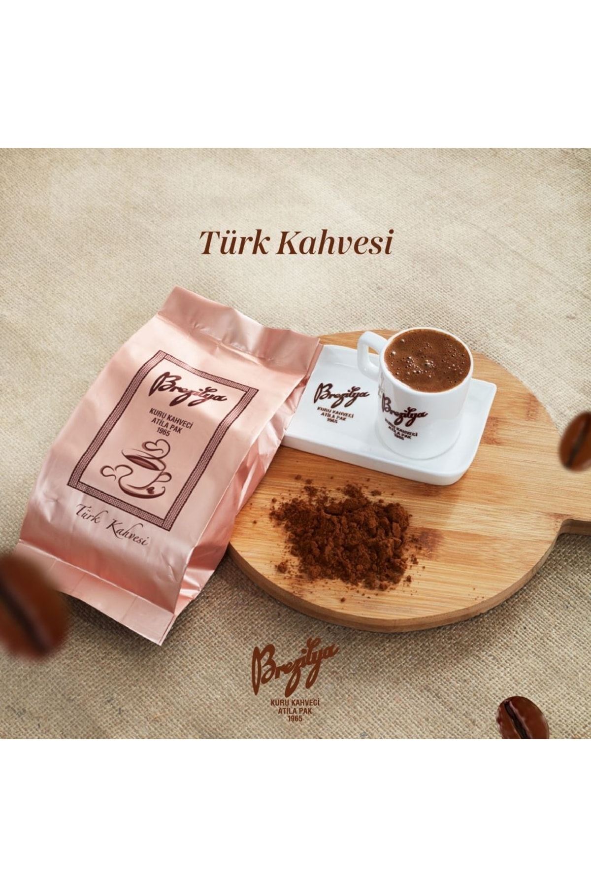 Brezilya Kuru Kahveci Atilla Pak Türk Kahvesi 100 gr - Görsel 2