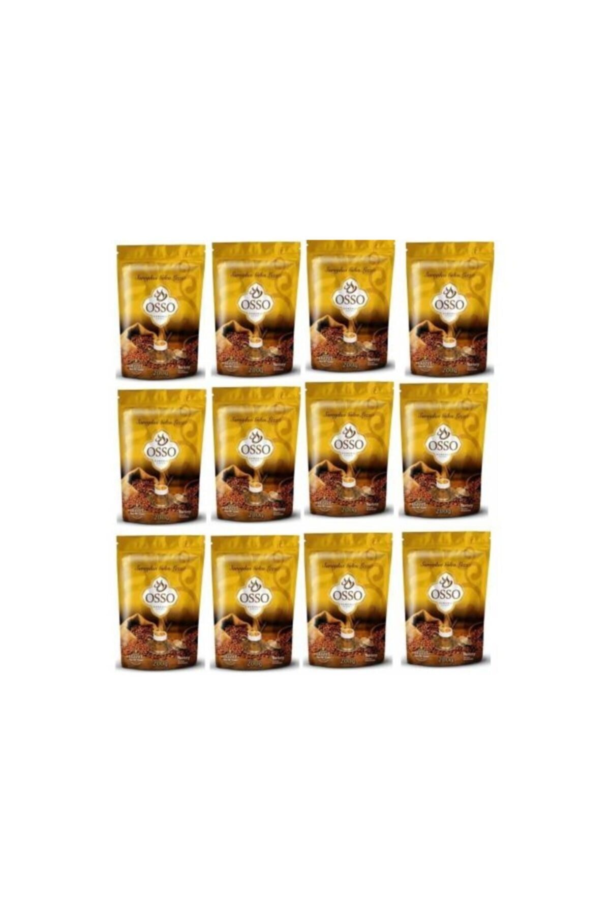 Osso Osmanlı Kahvesi 8 Karışımlı 200 Gr 12 Adet