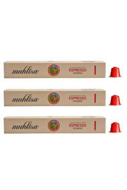 MUHLİSA PREMİUM COFFEE Espresso Ethiopia Kapsül Kahve 3 Kutu (30 KAPSÜL) %100 Arabica