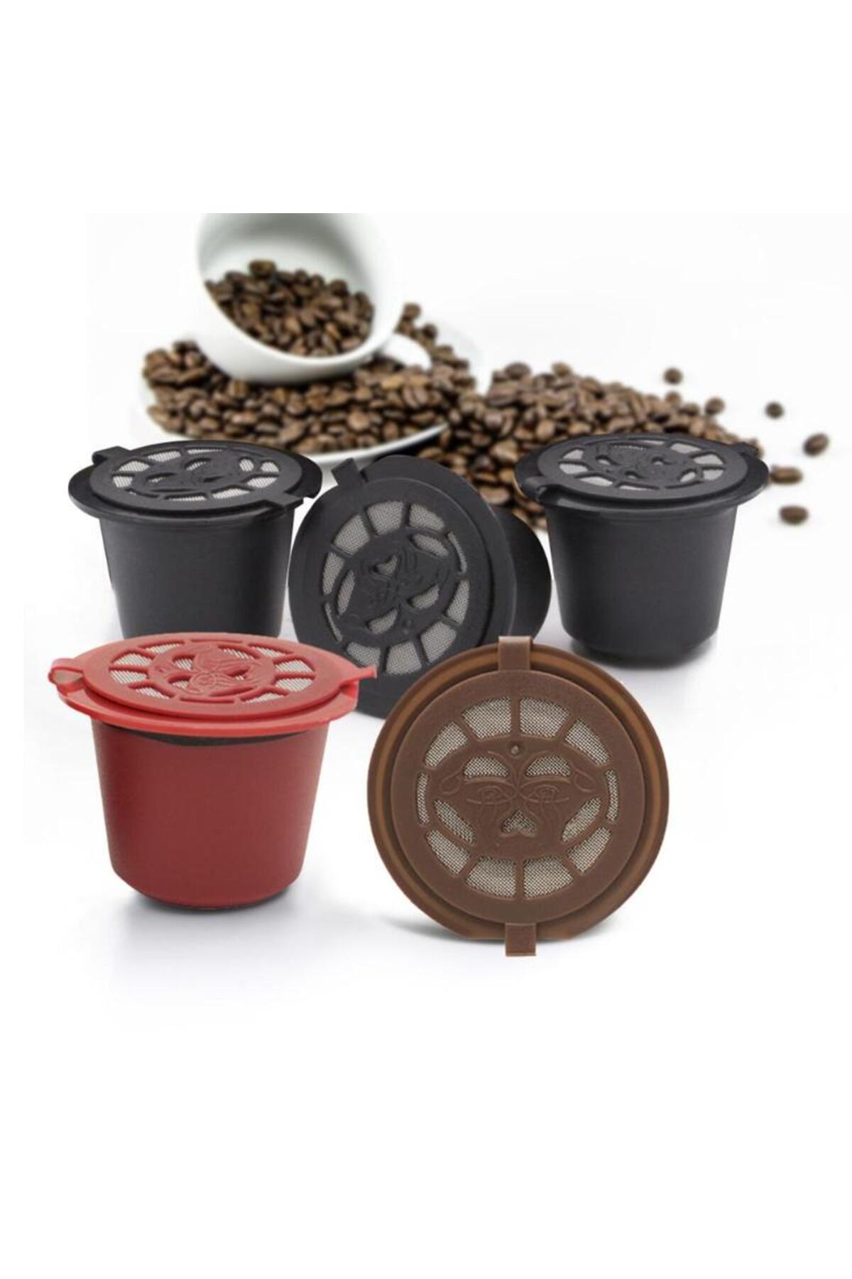 Jewval Nescafe Nespresso Doldurulabilir Kapsül Dolum Kapsülü 3 Adet Kahverengi - Görsel 2