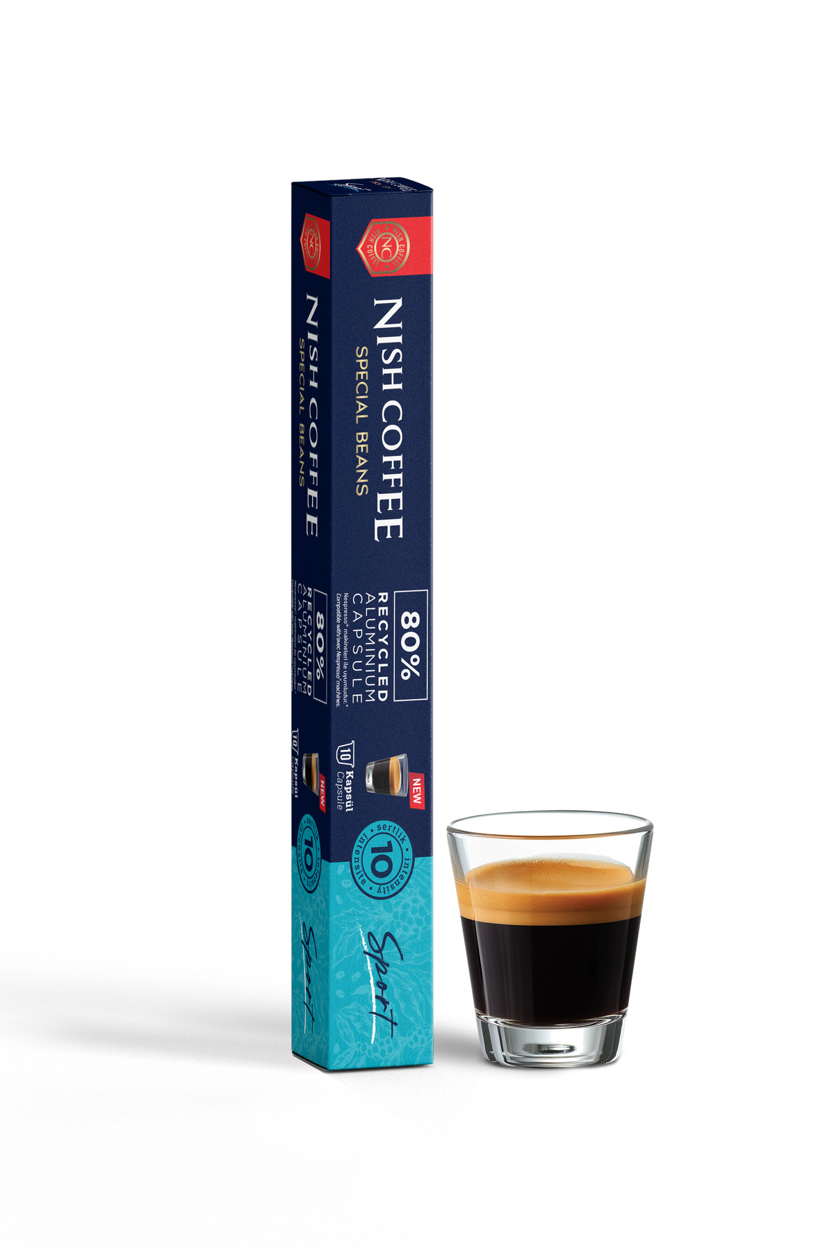 Nish Coffee Kapsül Kahve 10 Sport (Nespresso Uyumlu)-10 Adet - Görsel 3