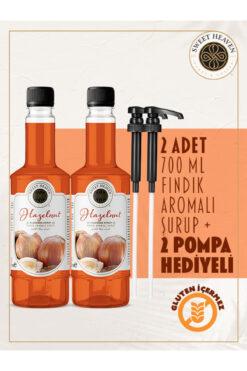 Sweet Heaven Fındık Aromalı 2'li Kahve Şurubu 700ml Pompa Hediye