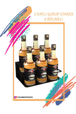 COLD BREW TREND by ugur cadirci ŞURUP SOS STANDI METAL - 2 KATLI 6 BÖLMELİ