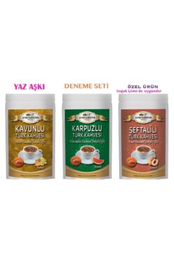KUYBET KAHVECİLİK Meyveli Türk Kahvesi Karpuz -kavun-şeftali