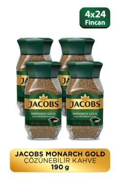Jacobs Monarch Gold Cam Kavanoz Granül Kahve 47,5 gram X 4 Adet