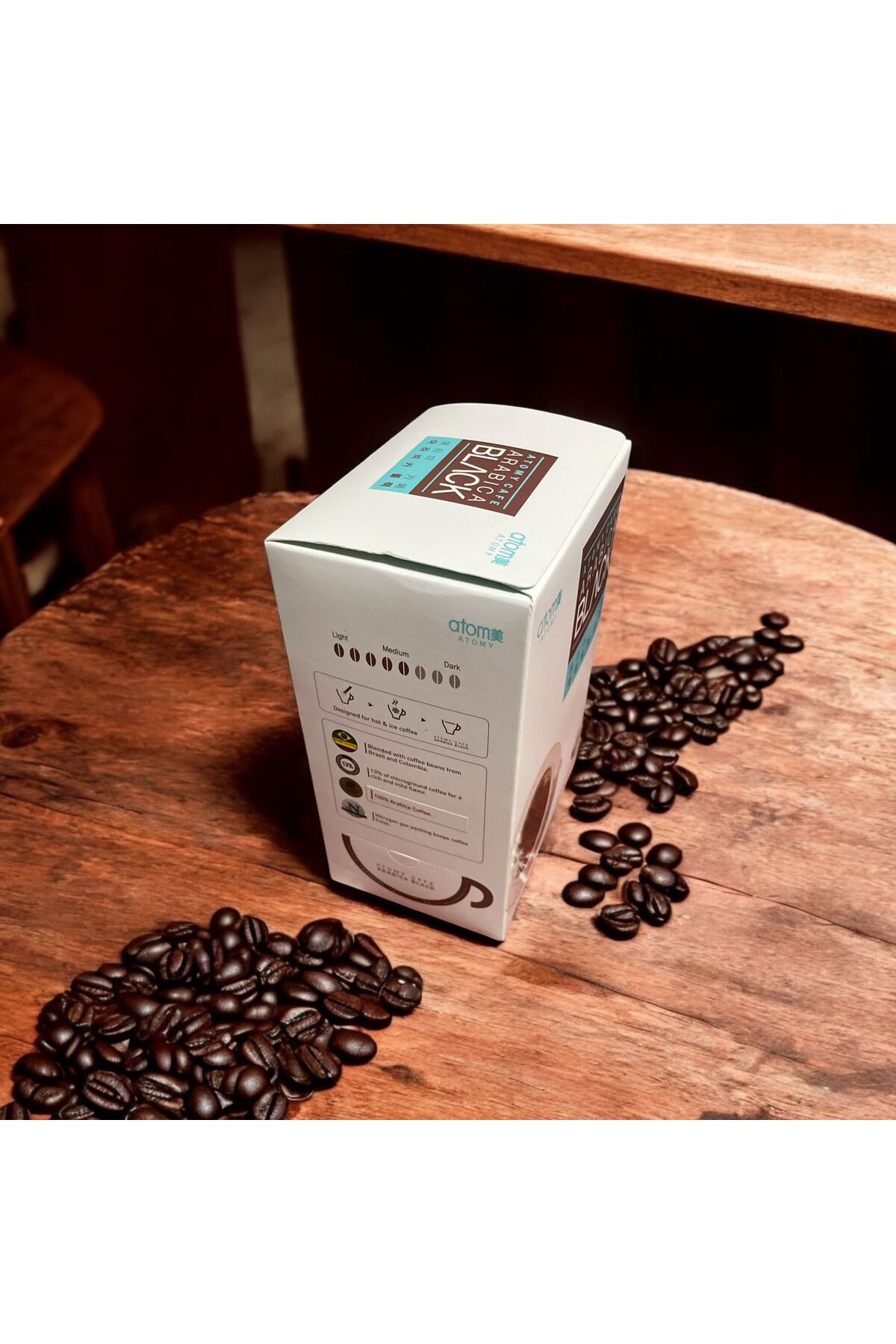 Atomy Cafe Arabica Black Hazır Kahve 128 gr - 80 Stick - %100 Arabica Kahve Çekirdekleri - Görsel 2