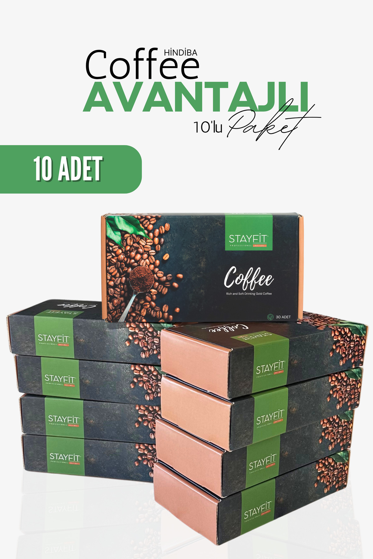 STAYFİT 10 Adet Hindiba Kahve - 500 Mg Bromelain 2400 Gdu - L-carnitine Takviyeli - Detoks - Görsel 2