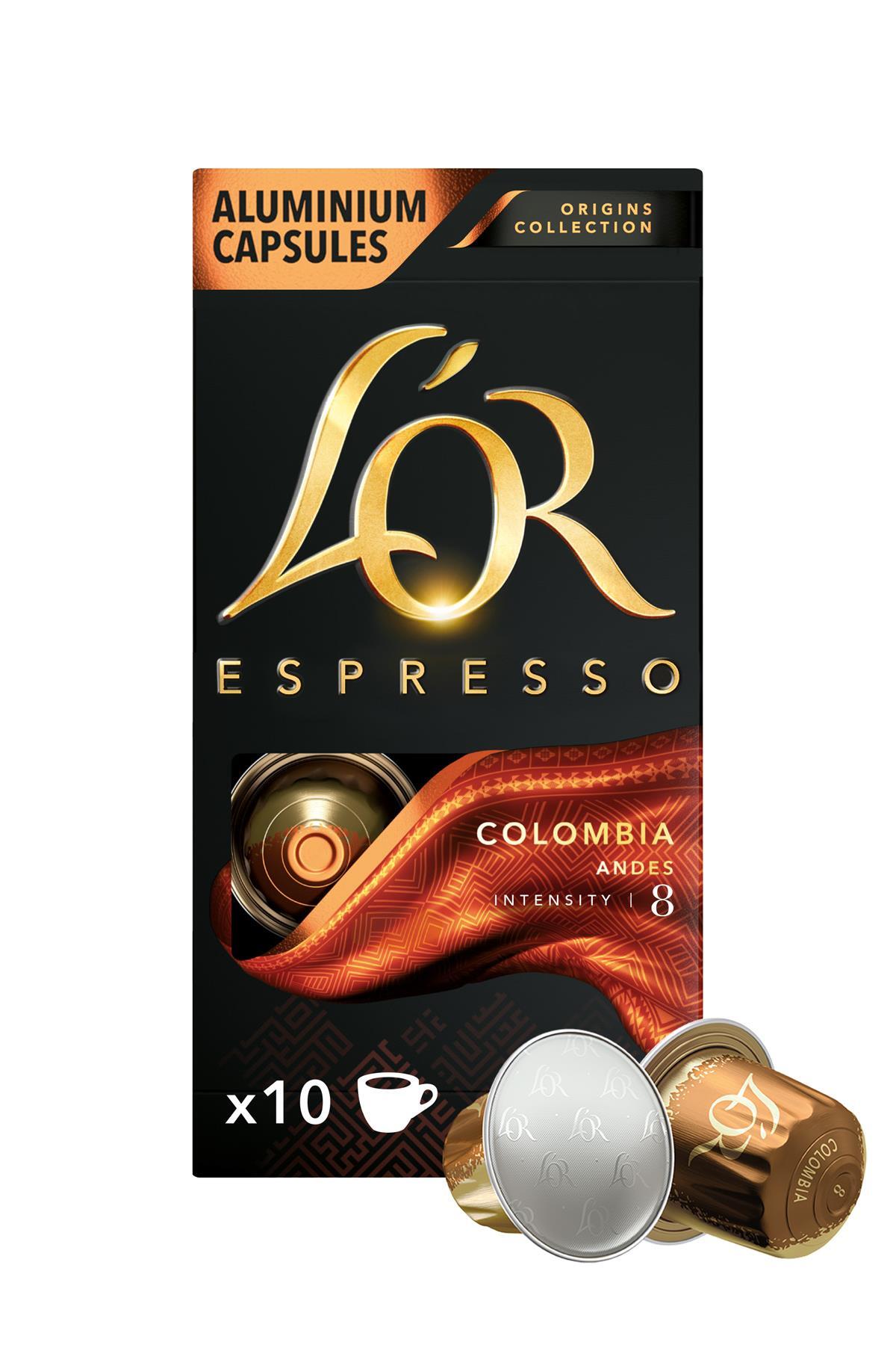 L'OR Espresso Origin Colombia Nespresso Uyumlu Alüminyum Kapsül Kahve 10 Adet x 10 Paket - Görsel 2