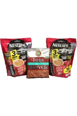 Nescafe 3ü1 Arada 10 Lu 2 Adet + Kahve Dünyası Orta Kavrulmuş Türk Kahvesi 100 Gr