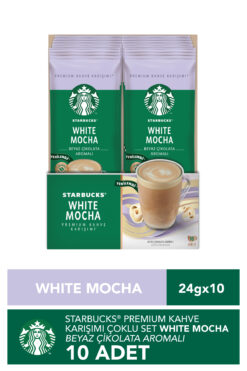 Starbucks White Mocha Premium Kahve Karışımı 24 Gr X 10 Paket