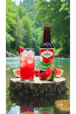 AGOSTO Karpuz & Çilek Baz 750 ml