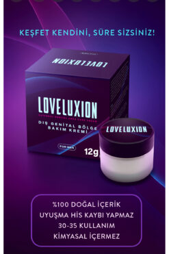 Loveluxion Tamamen Doğal Uzun Etki ve Bakım Kremi for men
