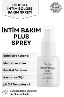 For You Gold Bitkisel Genital Bölge Koku, Akıntı, Kaşıntı, Mantar Gidermeye Yardımcı Intim Plus Bakım Spreyi 60ml