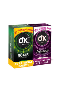 Okey Nirvana 20'li Prezervatif & Rötar 20'li Prezervatif