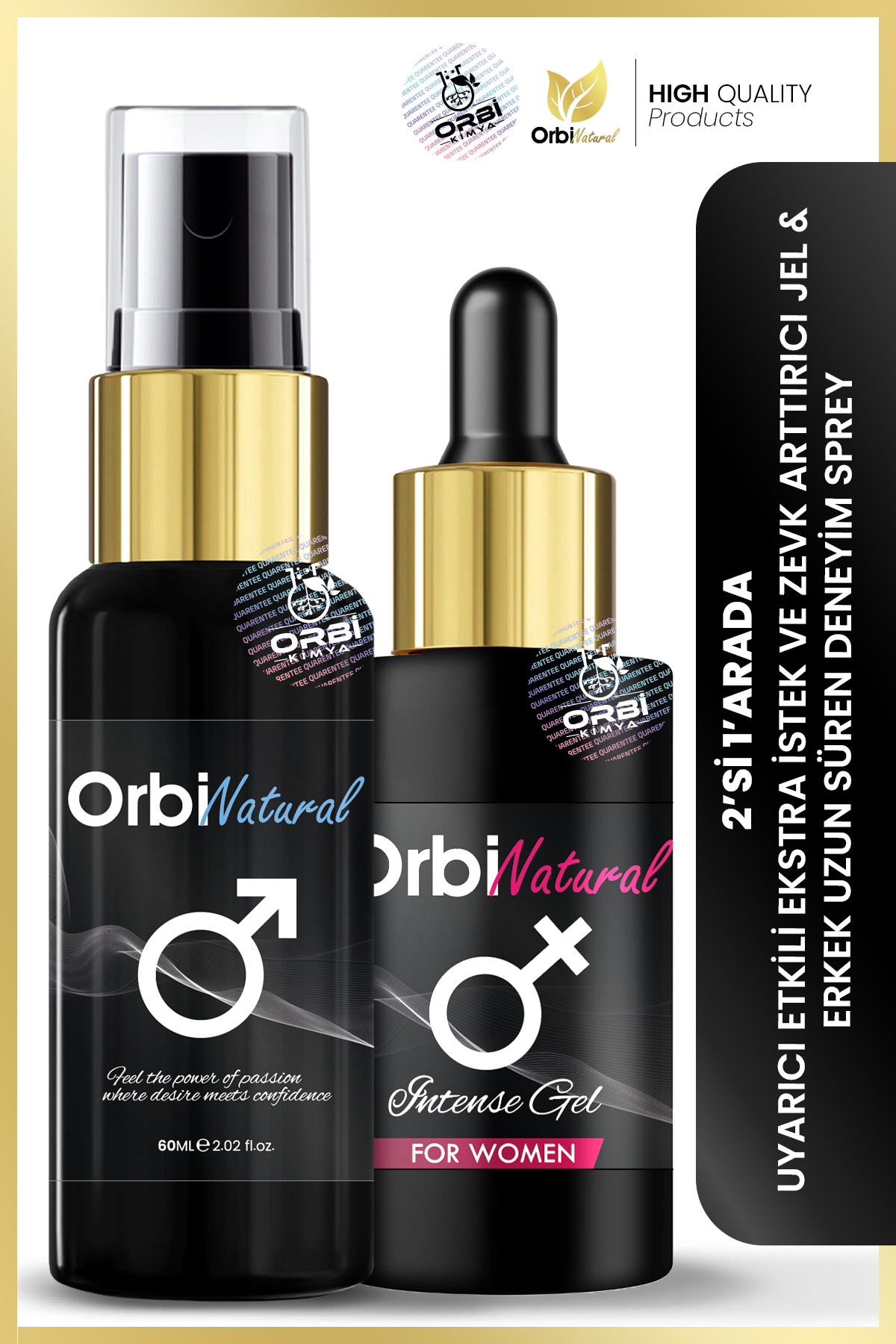 ORBIFRESH Uzun Deneyim Sprey Erkek Ve Kadın klitoris uyarıcı Premium Kalite Jel