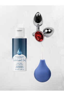 AŞKIN DEPOSU Aşkın Deposu Kayganlaştırıcı Jel 50 ml + Plug Tıkaç + Anal Temizleme Pompası