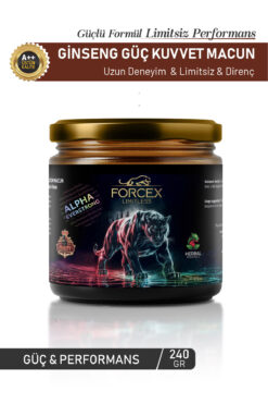 ALPHA EVERSTRONG Forcex Ginseng ve Tribulus İçeren Bitkisel Karışımlı Kuvvet Macun ( 240 GR )