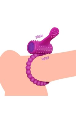 Lolita Shop Sprial Noktalı Tırtıklı Klitoris Uyarıcılı Güçlü Titreşimli Ereksiyonu Ve Geciktirme Penis Halkası