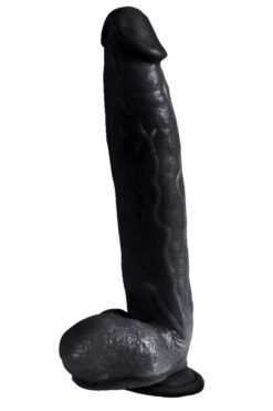 Lolita Shop 30 Cm Vantuzlu Damarlı Ultra Gerçekçi Dokusu Ile Süper Kaliteli Zenci Dildo Süper Realistik Penis